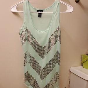 Sequined tank